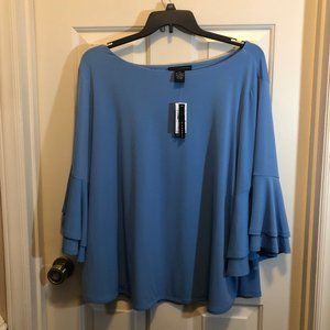 Grace Elements Woman 3X Flowy Blouse NWT